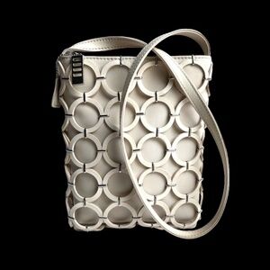 Sabina New York Leather Rings Shoulder Bag